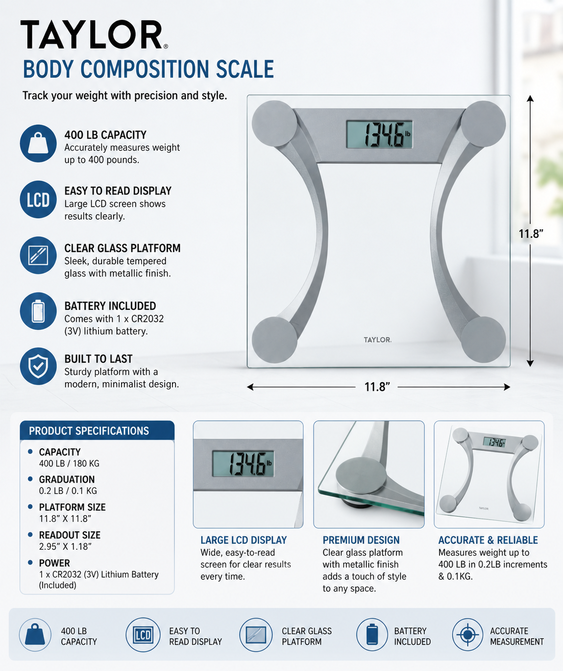 Taylor Body Composition Scale
